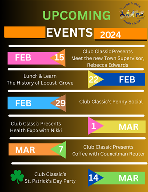 Upcoming Events Senior Center